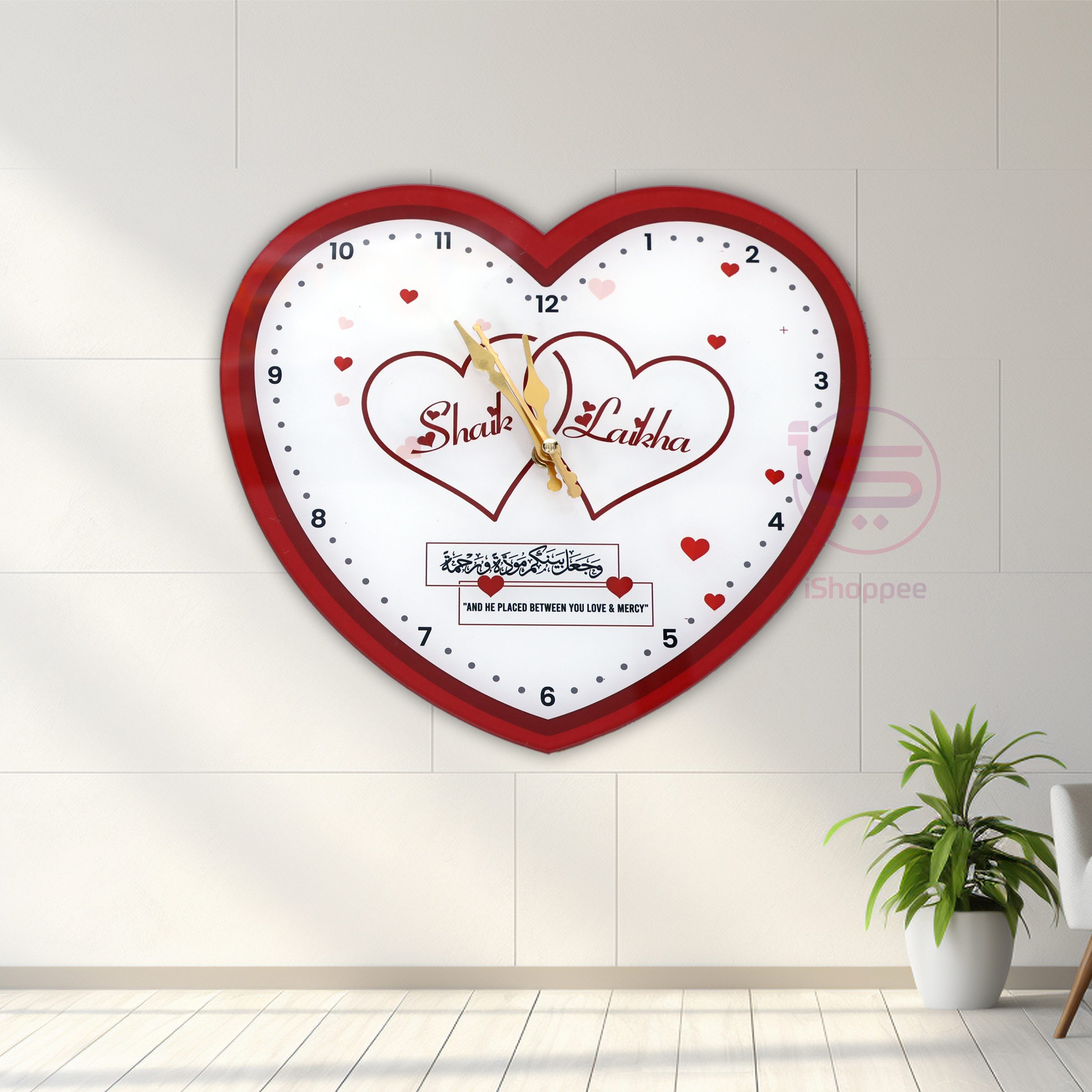 Couple-Heart-Clock